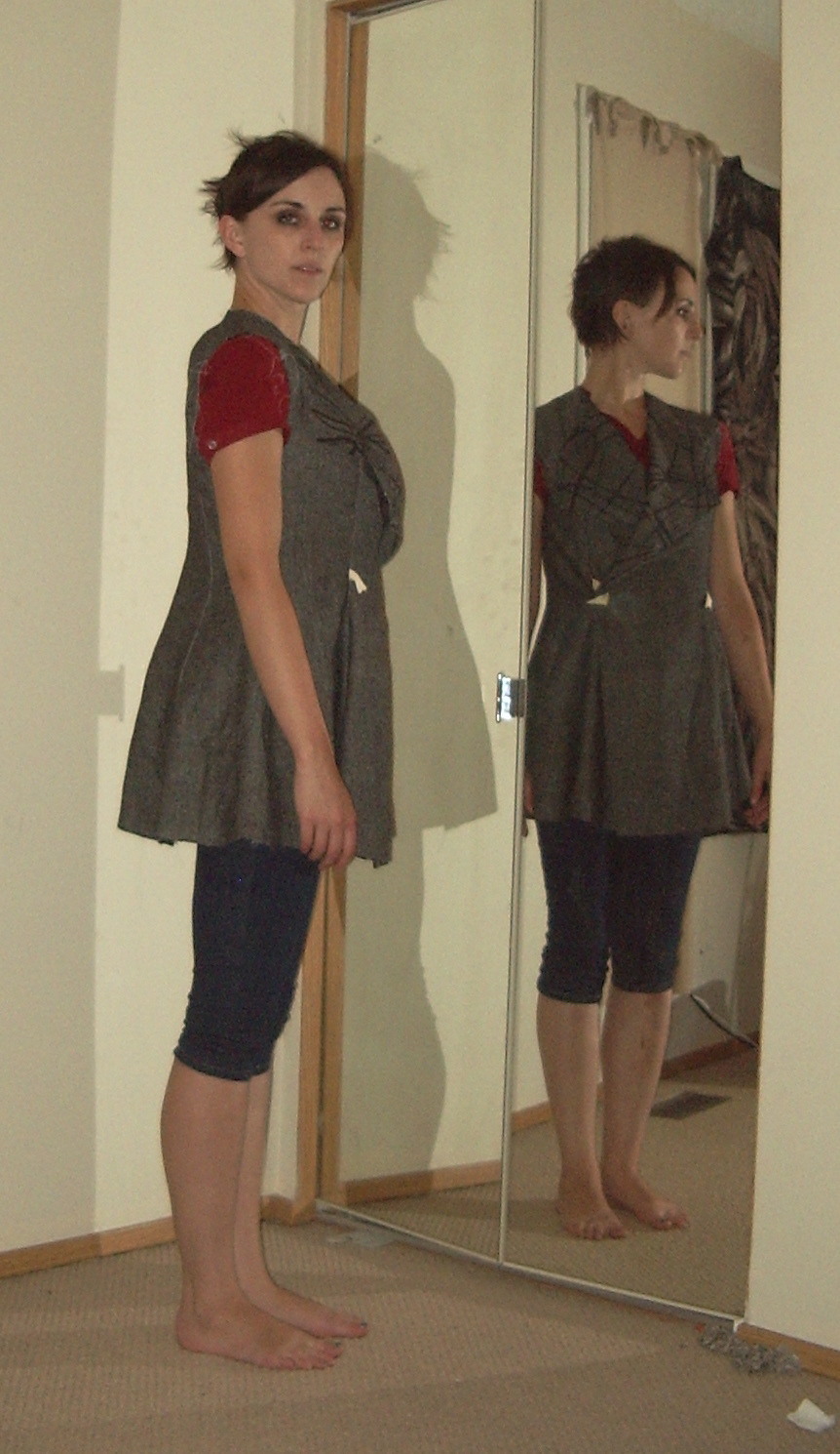 Side---no futzing with the lapels