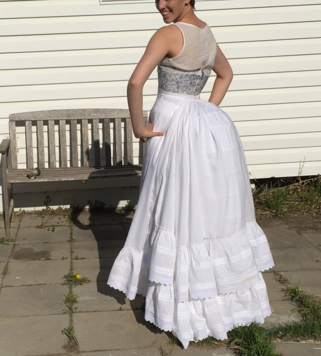 Two ruffles in the back