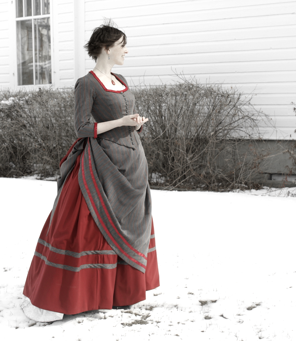 Outside house tight red