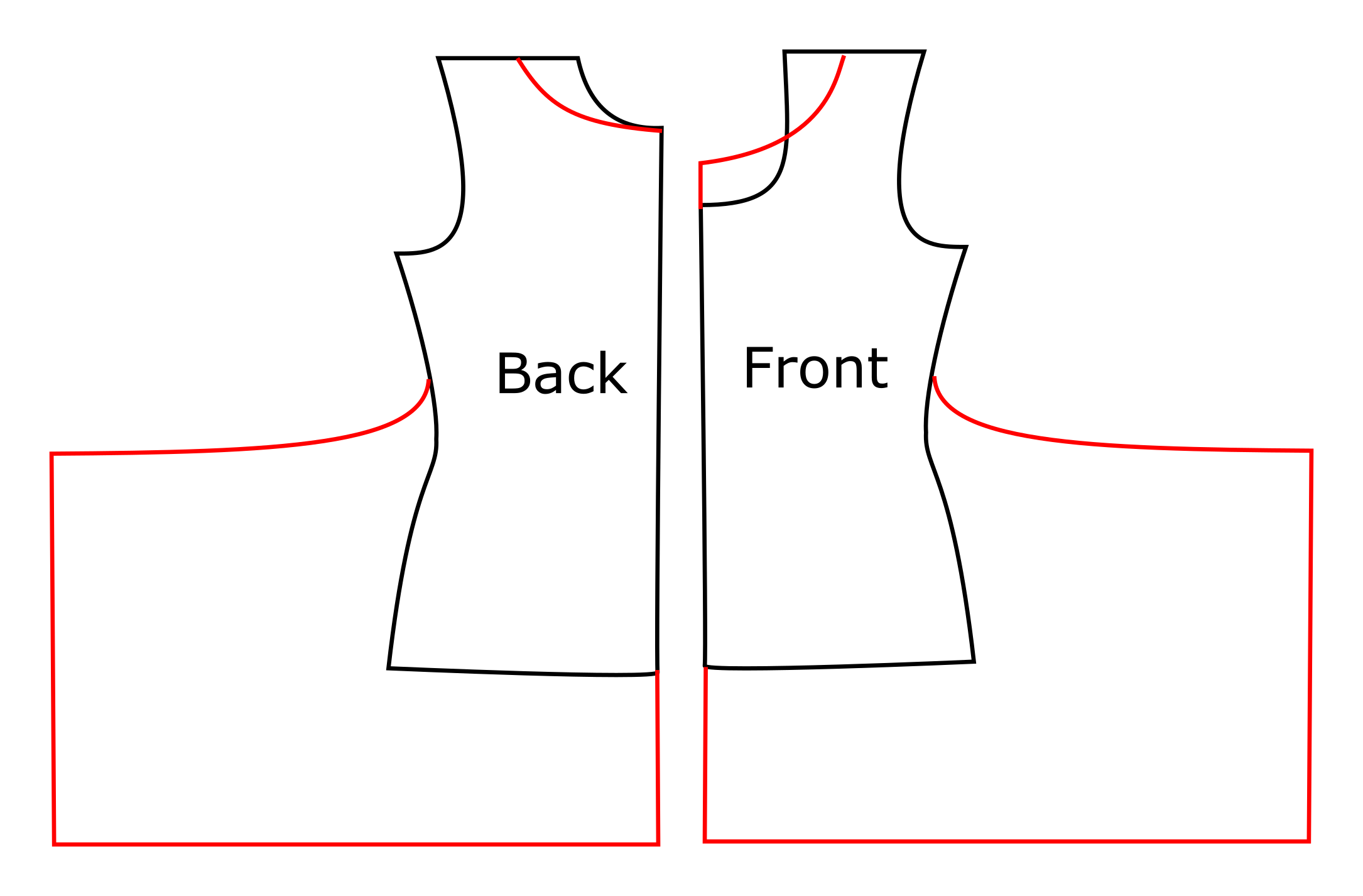 Swing dress schematic